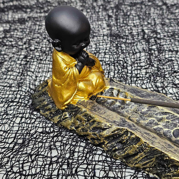 Polyresin Incense Holder - Meditating Buddha