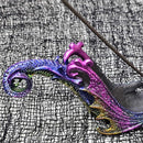 Porte-encens dragon en polyrésine avec sphère