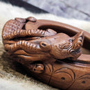 Bol brûleur d'encens en céramique - Dragon avec sac de sable - 4,75"