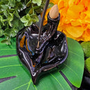 Porte-encens à reflux - Feuille - Cônes / Bâtonnets