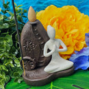 Backflow Incense Holder - Yoga - Cones / Sticks
