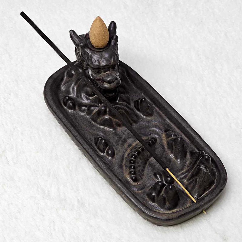 Backflow Incense Holder - Dragon Head - Cones / Sticks