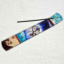 Glass Incense Holder - Dreamcatcher/Wolf 10"