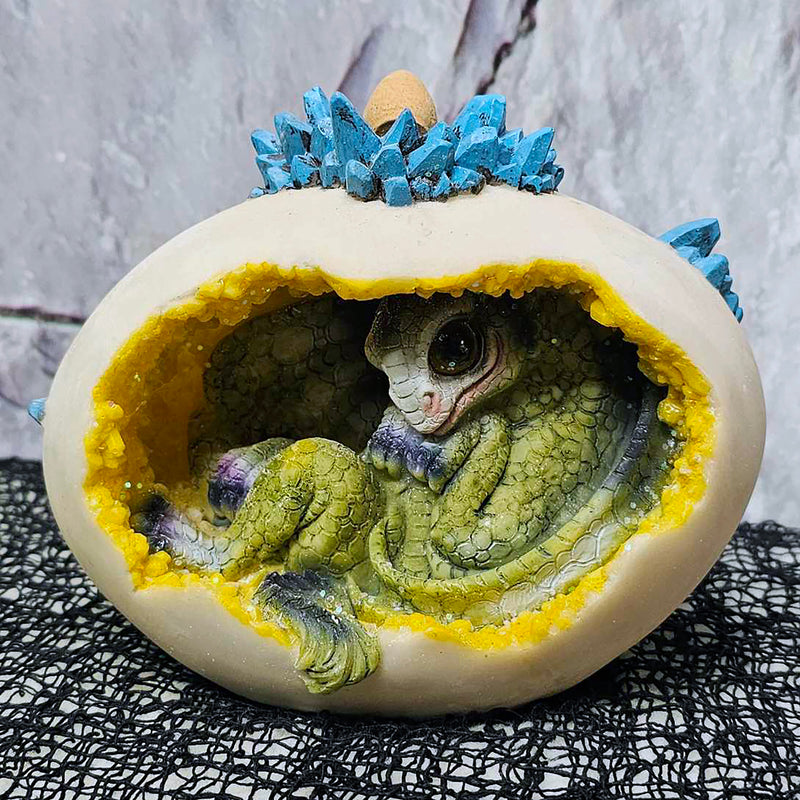 Backflow Incense Holder - Baby Dragon inside Egg
