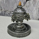 Porte-encens à reflux - Triple tête de dragon celtique