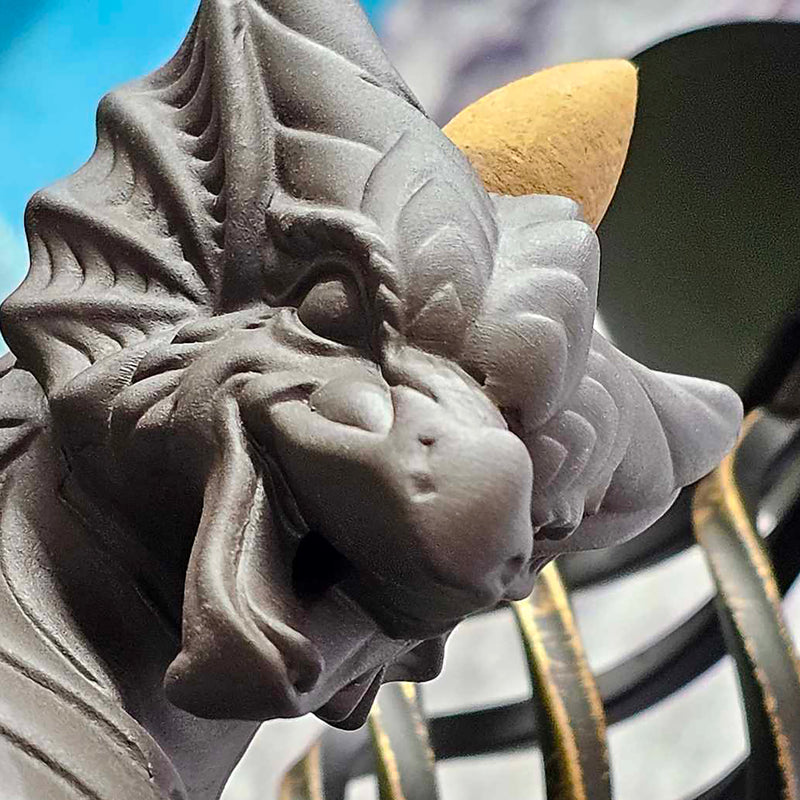 Backflow Incense Holder - Dragon Head - Cones