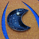 Ceramic Moon Incense Holder / Trinket Dish