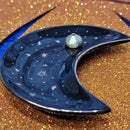 Ceramic Moon Incense Holder / Trinket Dish