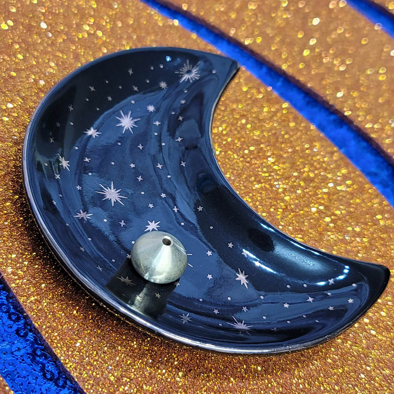 Ceramic Moon Incense Holder / Trinket Dish