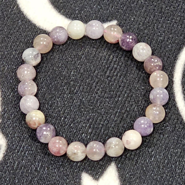 Bracelet - 8mm Beads - Cherry Blossom Tourmaline