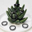 Ring - Magnetic Hematite Flat Edged