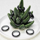 Ring - Magnetic Hematite Round Edged