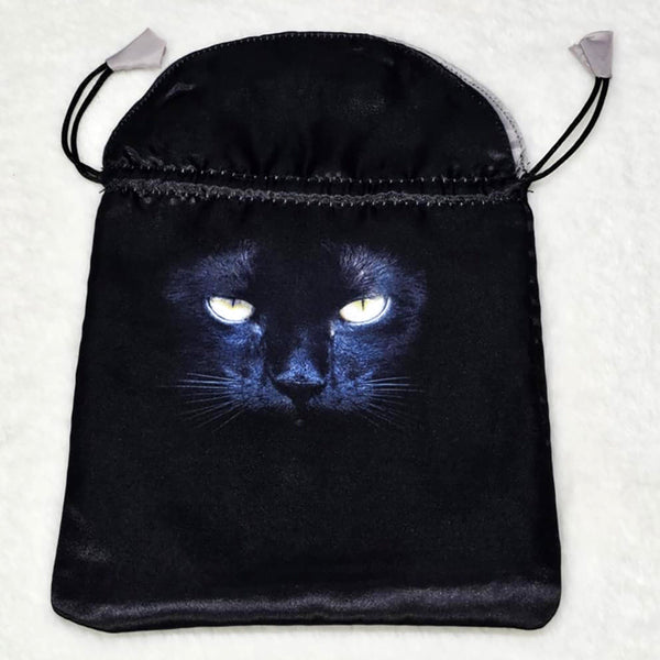 Tarot Bag - Black Cat - 6" x 9"