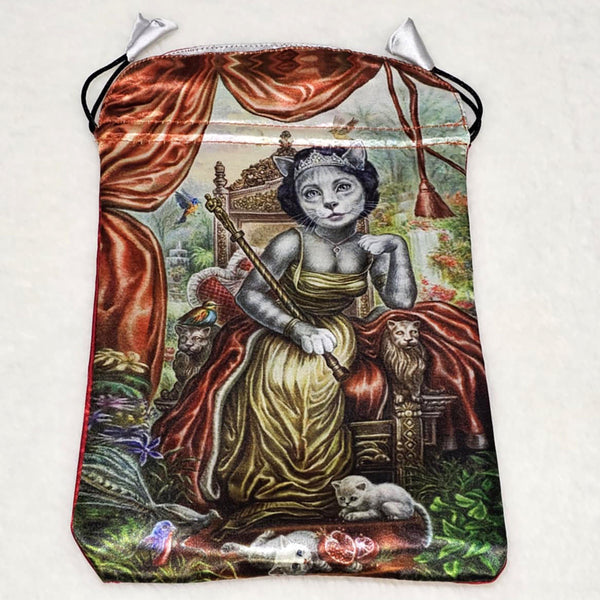 Tarot Bag - Cat Satin - 6" x 9"