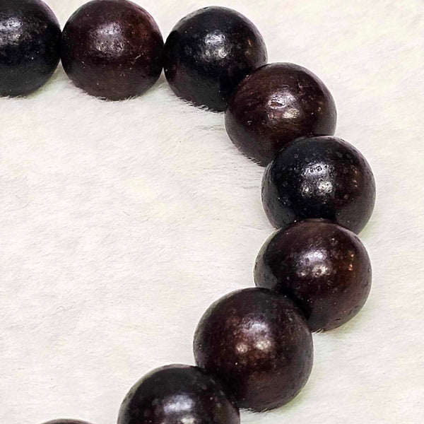 Bracelet - 12mm Beads - Purple Rosewood