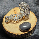 Cage pendentif tête de mort pour pierres roulées - 1"