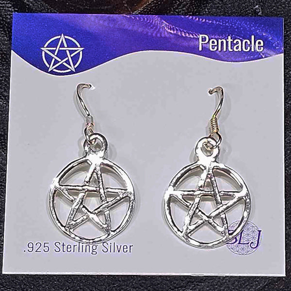 Sterling Silver Earrings - Pentacle