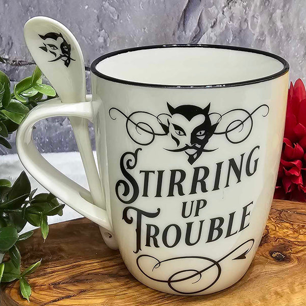 Stirring Up Trouble Mug & Spoon Set