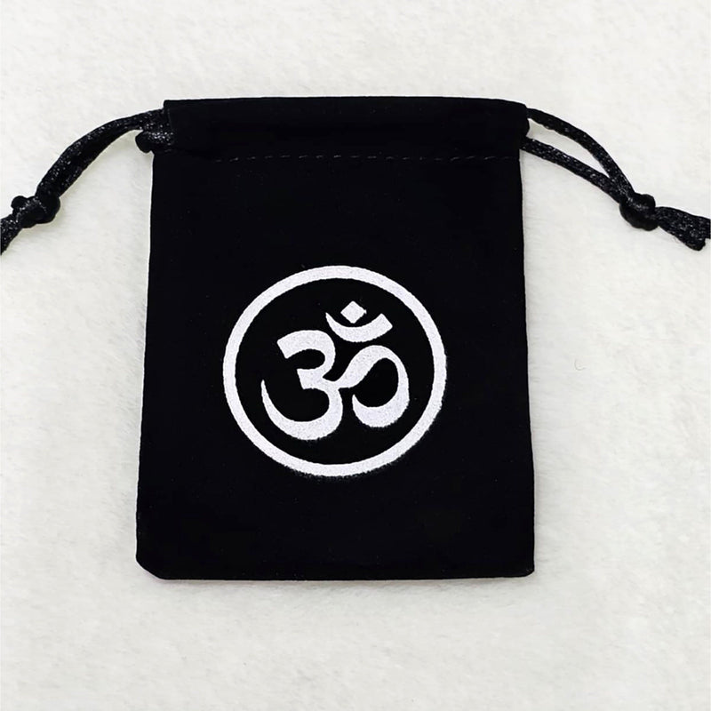 Velvet Bag - Om - 3.5" x 3"