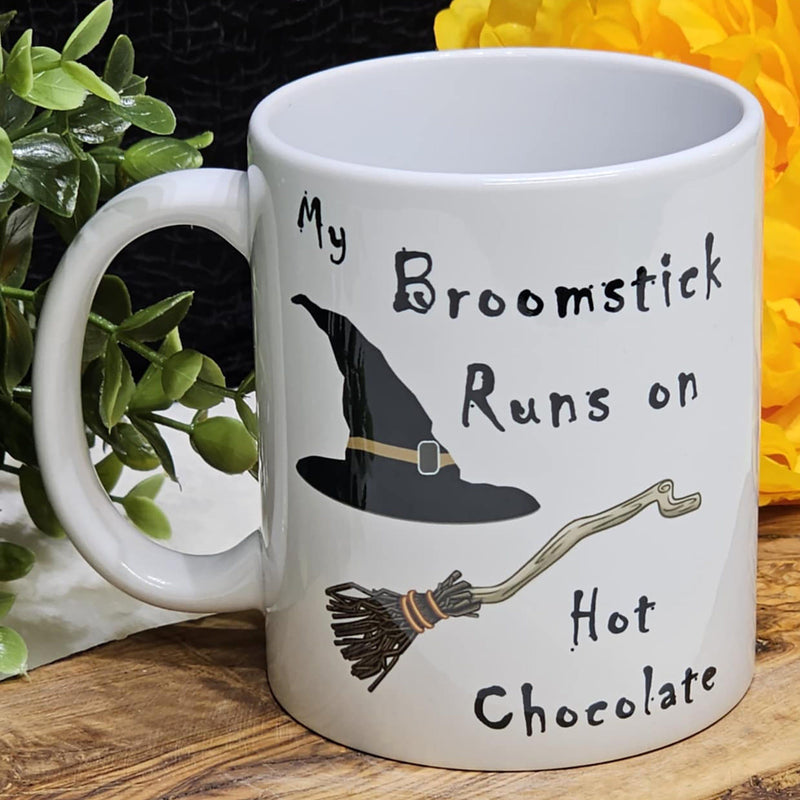 Mug - My Broomstick Runs on Hot Chocolate - 11oz