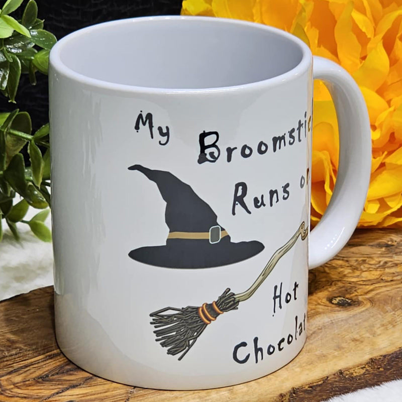 Mug - My Broomstick Runs on Hot Chocolate - 11oz