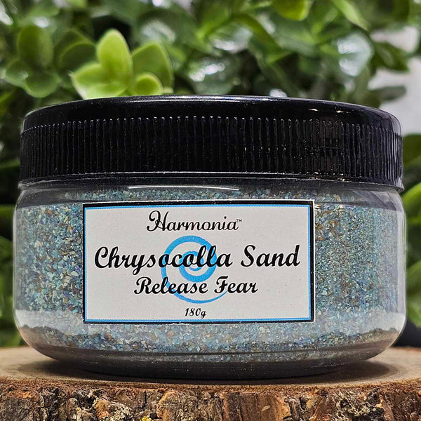 Chrysocolla Sand in a Jar - Release Fear - 180gr