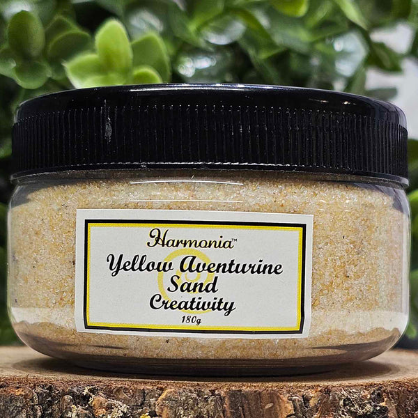 Yellow Aventurine Sand in a Jar - Creativity - 180gr