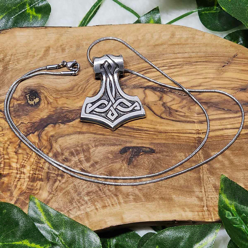 Mjölnir - Pendentif et collier Marteau de Thor