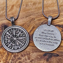 Vegvísir - Pendentif et collier Norse Wayfinder 