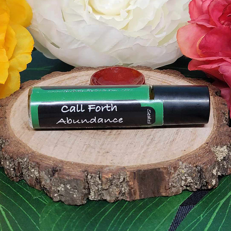 Roller Ball - Call Forth Abundance Magick Essential Oil Blend (3% Dilution)