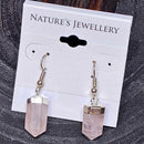 Crochet de berger - Pointe à facettes en quartz rose