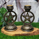 Bougeoirs pentagramme (Ensemble de 2)