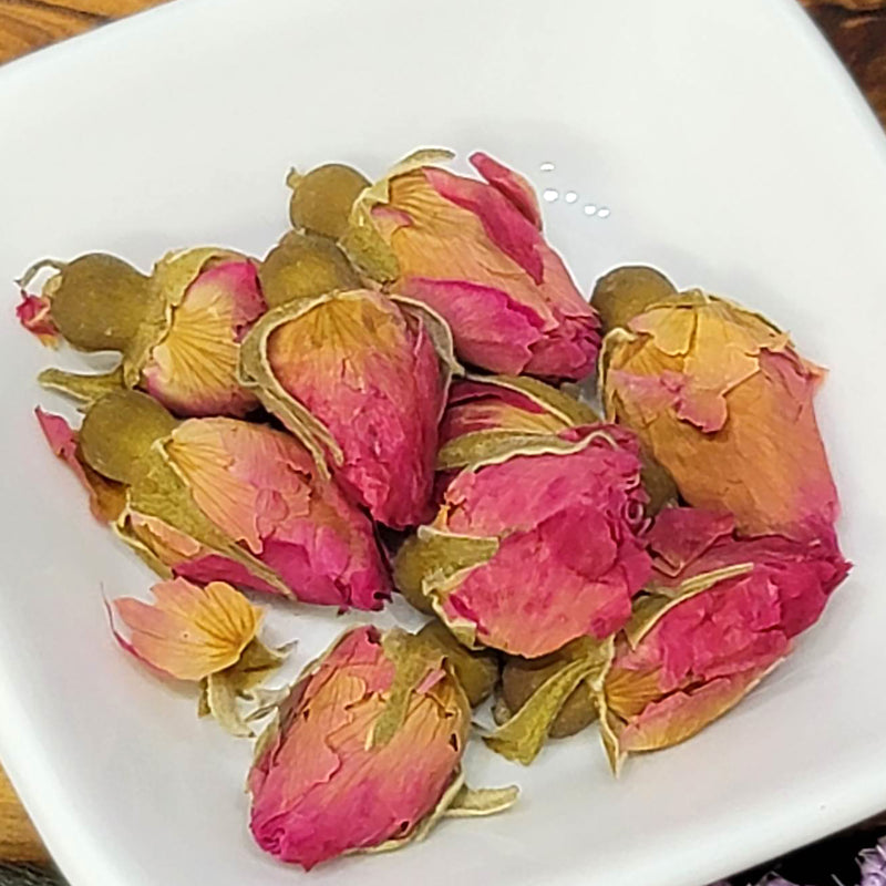 Herb - Red Rose Buds (Whole) - 1 oz