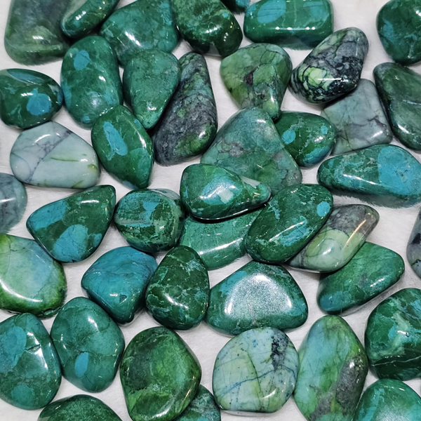 Pierre roulée howlite chrysocolle