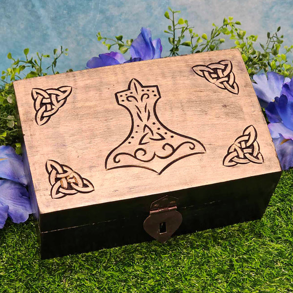 Wood Unlined Box - Thor's Hammer 5" x 8"