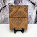 Leather Journal -  Flower of Life - 5" x 7"
