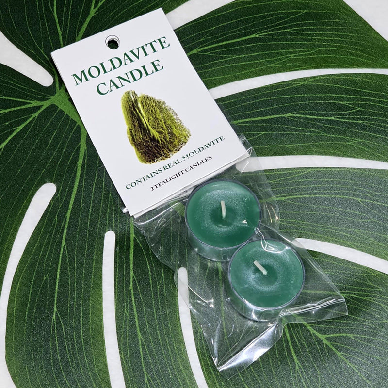 Bougies chauffe-plat Moldavite (Ensemble de 2)