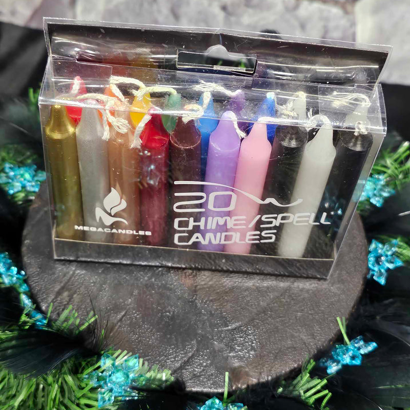 Mini Ritual/Spell Candle - 20 Pack (Multi Colour)