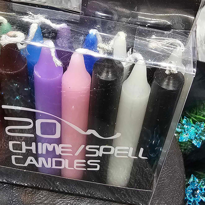 Mini Ritual/Spell Candle - 20 Pack (Multi Colour)