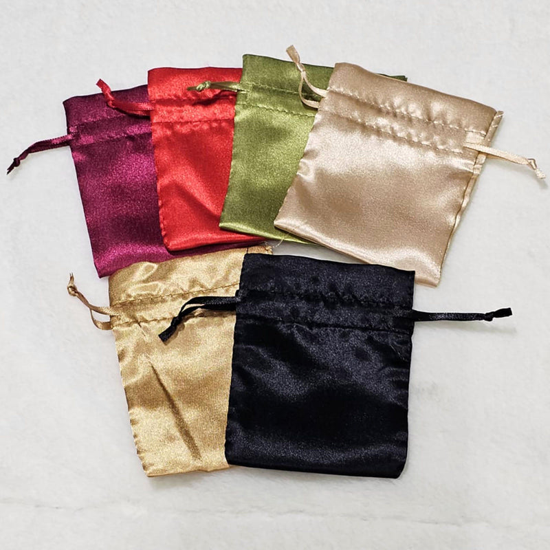 Satin Pouches - 3" x 4" - Assorted Colors