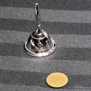 Altar Bell OM Symbol Silver Plated 3"