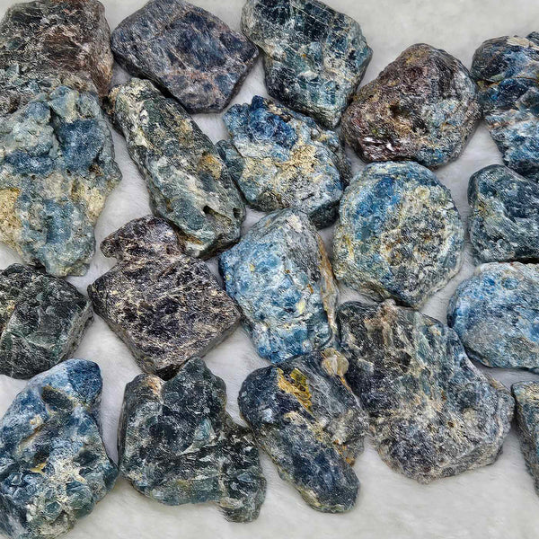 Pépite brute - Apatite bleue