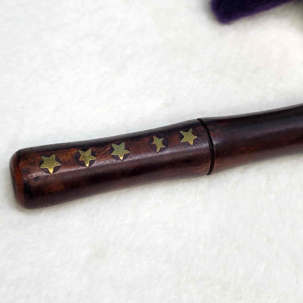 Wooden Wand - Brown with Stars - 15"