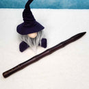 Wooden Wand - Brown with Stars - 15"