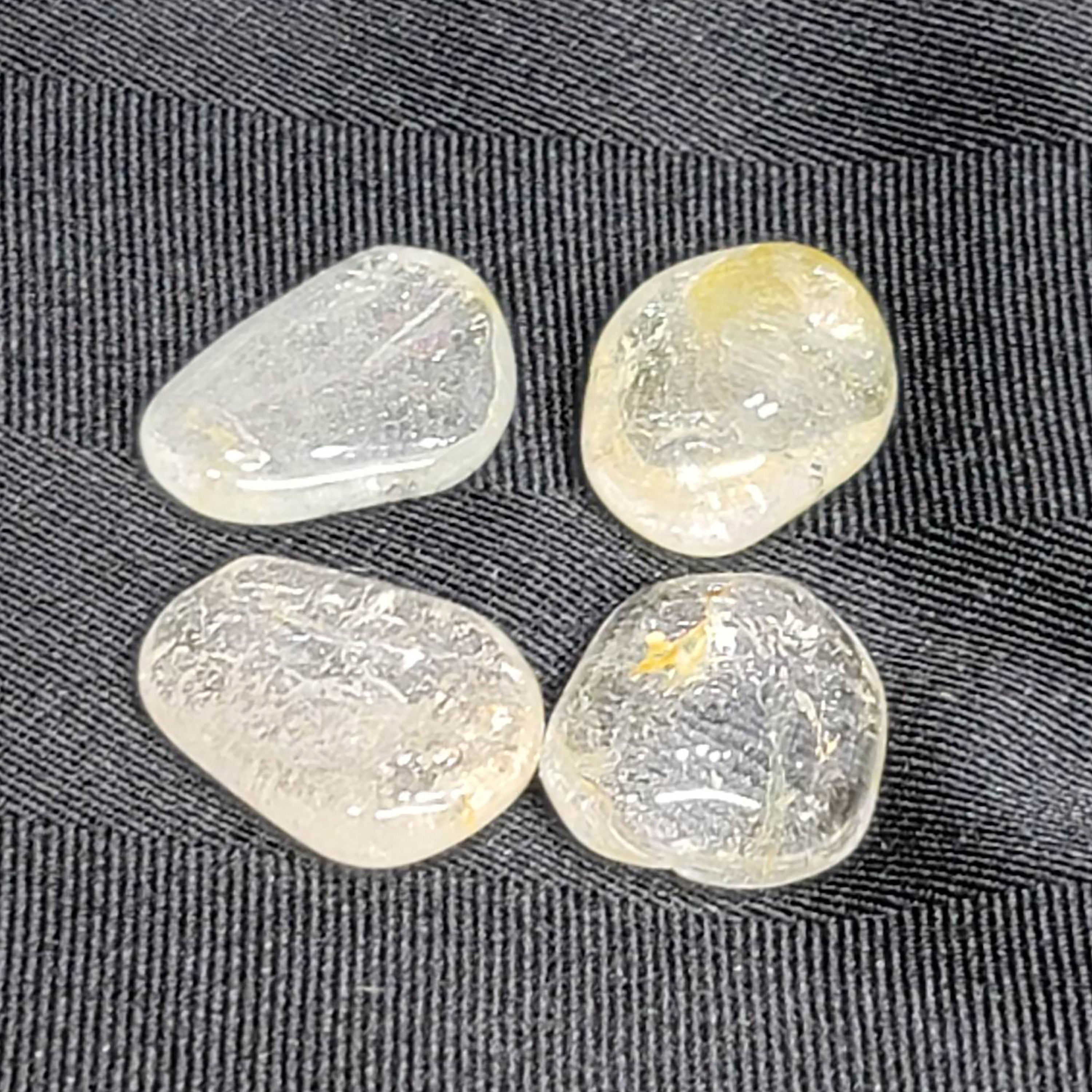 Silver Blue Topaz Tumbled Stone