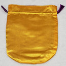 Yellow Satin Pentagram Tarot Bag