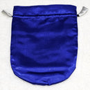 Sac de tarot hibou en satin bleu