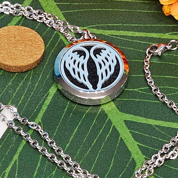 Necklace - Wings Aromatherapy Pendant