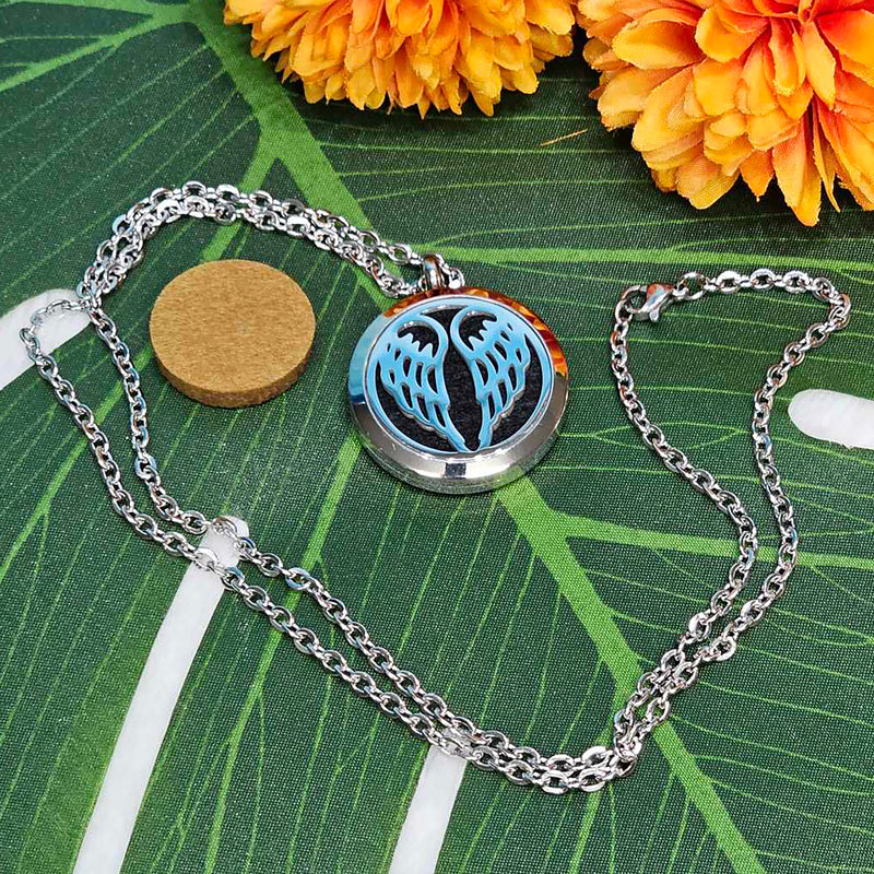 Necklace - Wings Aromatherapy Pendant