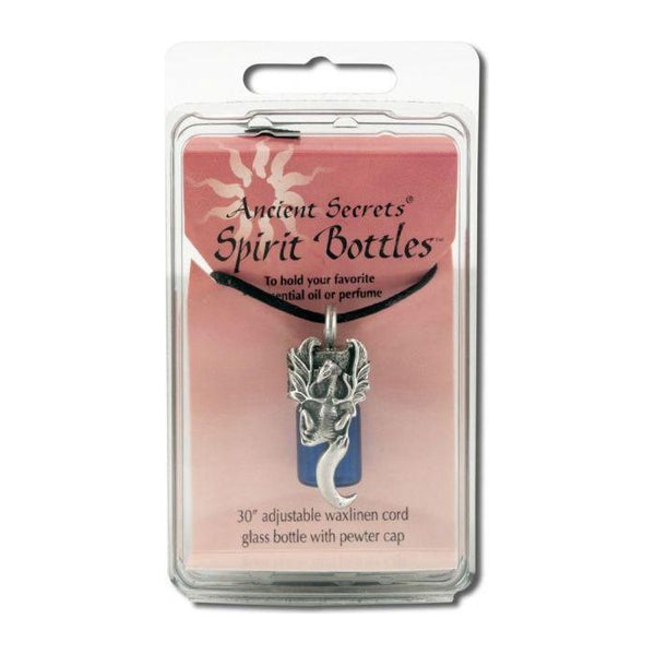 Ancient Secrets Spirit Bottle Aromatherapy - Cobalt Dragon-Jewellery-Quanta Distribution Inc.-The Bat Witch Cavern